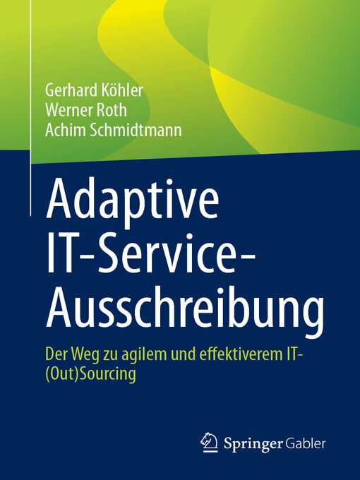 Title details for Adaptive IT-Service-Ausschreibung by Gerhard Köhler - Available